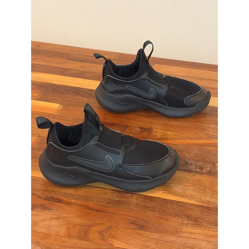 Nike Flex Runner 2 Black Slip On Sneakers Kids 13C FN1449-002